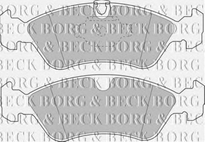 BORG & BECK bbp1474 -  Комплект тормозных колодок, дисковый тормоз
